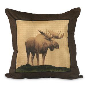 True Grit The Lodge Pillow - 20" x 20" - Moose